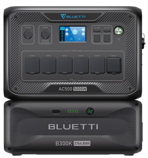 batteria accumulo bluetti AC500 + B300k