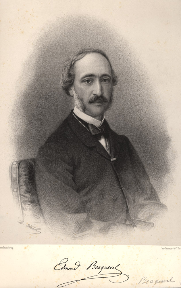 Foto in bianco e nero di Alexandre Edmond Becquerel