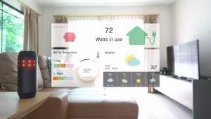 Foto che indica i dati di monitoraggio della casa