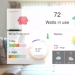 Foto che indica i dati di monitoraggio della casa