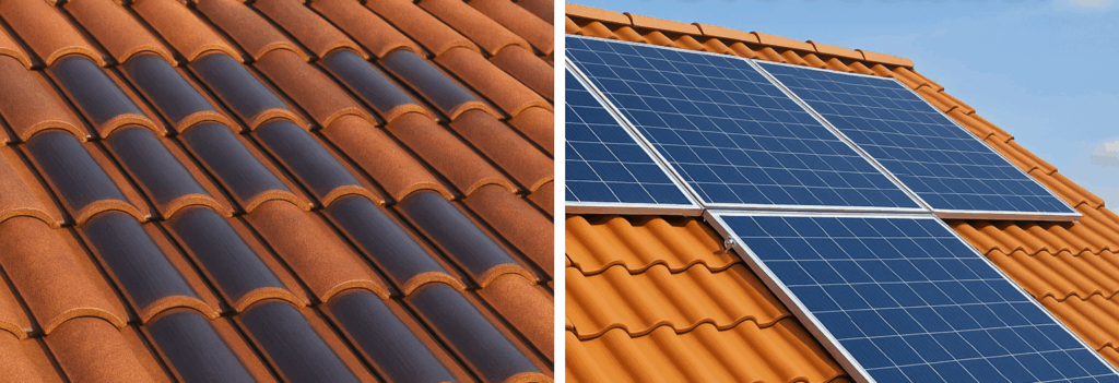 TEGOLE FOTOVOLTAICHE a confronto con pannelli solari classici sul tetto
